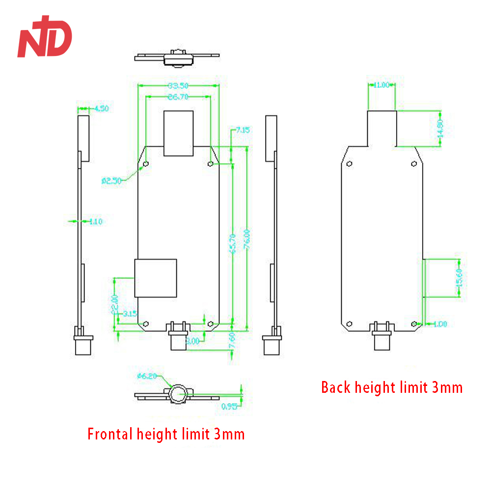 5G USB wireless device receiver housing 5G high-power wireless network card housing SIM hole detachable antenna Plastic Part